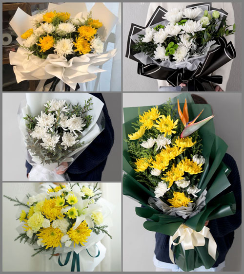贵州毕节市黔西县沙井乡青岩村白事花束代送